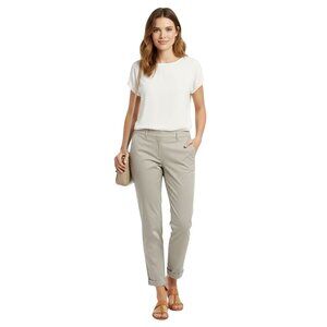 Burberry London Authentic Beige Khaki Cuffed Pants Size 10